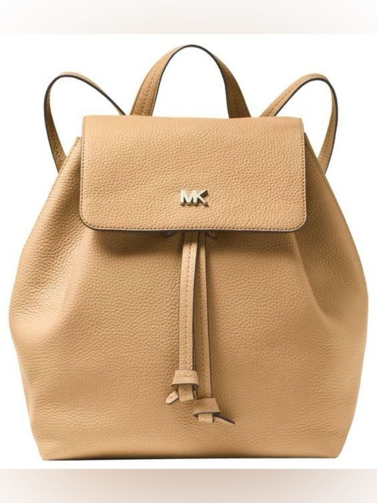 Michael Kors Handbags - MICHAEL KORS Junie Medium Pebbled Leather Backpack Butternut